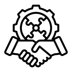 Sticker - Partnerships Icon