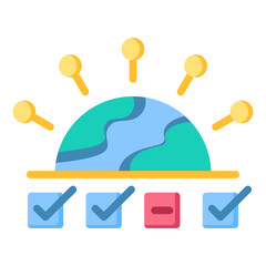 Wall Mural - Impact Assessment Icon