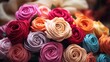 A bouquet made of yarn UHD wallpaper