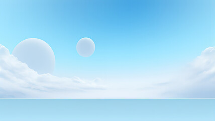 Wall Mural - abstract sky blue color background