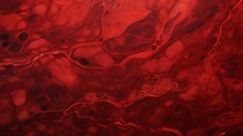 High-definition Image Of A Glossy, Cherry Red Epoxy Wall Texture With Subtle Black Marbling.