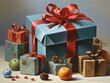 Verschieden Geschenke mit etwas Weihnachtsdekoration ideal für die Feiertage und ein tolles Erlebnis für jeden