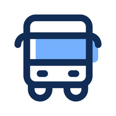 Sticker - bus filled line icon