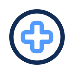 Canvas Print - medical care outline color icon