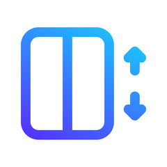 Wall Mural - elevator gradient icon