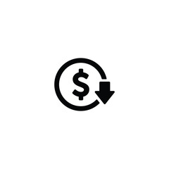 Poster - Cost reduction icon, Cost reduction sign vector
