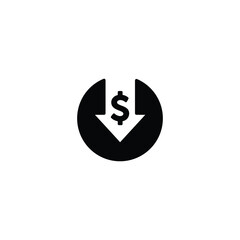 Poster - Cost reduction icon, Cost reduction sign vector