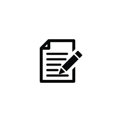Poster - Document write icon, Document write sign vector
