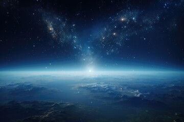 Galaxy Space. cosmos and star background. Generative AI