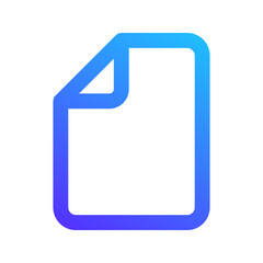 Sticker - file gradient icon