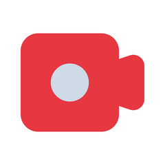 Canvas Print - video call flat icon