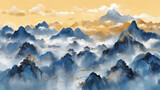 Fototapeta Na sufit - Chinese classical style illustration background