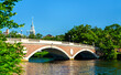 John W. Weeks Memorial Footbridge across the Charles River between Boston and Cambridge - Massachusetts, United States
