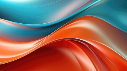 Wall Mural - abstract colorful wave background