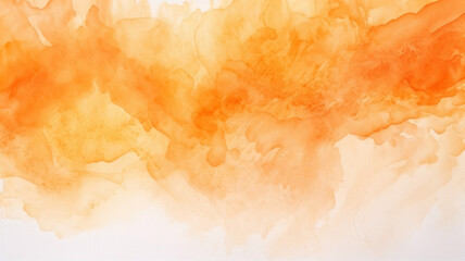 Wall Mural - Abstract watercolor background sunset sky orange concept
