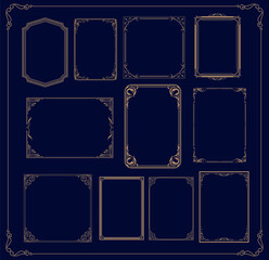 Wall Mural - vintage rocco frames and borders