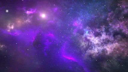 Wall Mural - 4k a nebulae moving in the darkness in space.