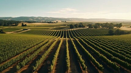 Wall Mural - a large field of crops