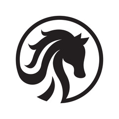 Wall Mural - Horse logo images illustration