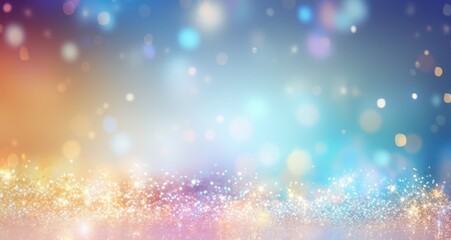 Background Glittering gradient background Holographic abstract fantasy backdrop with fairy blurs