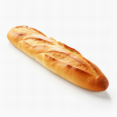 Wall Mural - Baguette isolated on white background