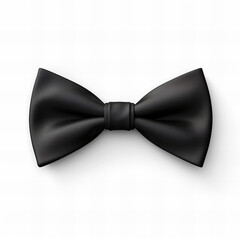 Poster - Black bow tie isolated on white background