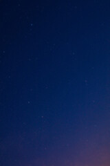 Wall Mural - milky way stars and constellations on evening sky.