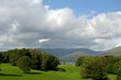 The view over Windermere and Ambleside from Wray Castle in the Lake District