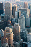 Fototapeta  - New York cityscape from Rockefeller center roof on June 18 2011, New York USA.