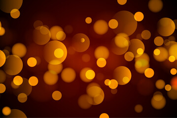 Abstract background with bokeh, Orange bokeh, christmas background