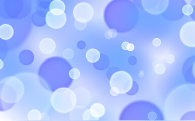 Poster - blue bokeh background, Abstract blue background with circles, Blue banner