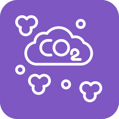 Canvas Print - Carbon dioxide Icon