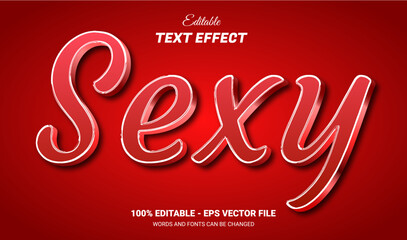 Wall Mural - sexy editable text effect