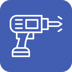 Sticker - Hand Drill Icon