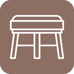 Canvas Print - Stool Icon