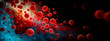 Virus particles in the blood, infectious diseases