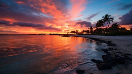 Canvas Print - Morning Glow: Sunrise Captured from Cutler Bay