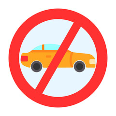 Sticker - No Overtaking Icon