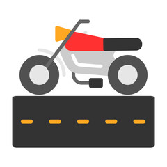 Sticker - Motorcycle Lane Icon