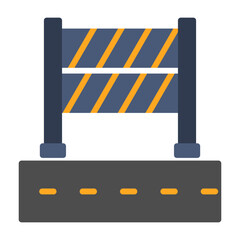 Poster - Road Block Icon