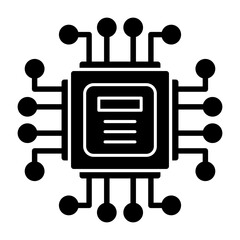 Poster - Computer Chip Icon