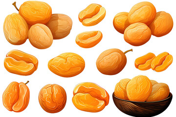almond raw piece fly almond full macro shoot nuts healthy food ingredient isolated on Transparent background. Generative AI