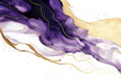 Abstract Alcohol Ink Purple and Gold Background for Invitation Cards