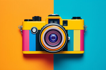 Poster - Immerse yourself in a graphic explosion of harmonious colors and simple shapes, echoing the influence of pop art in a modern context.