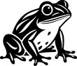 Frog - Minimalist and Flat Logo - Vector illustration