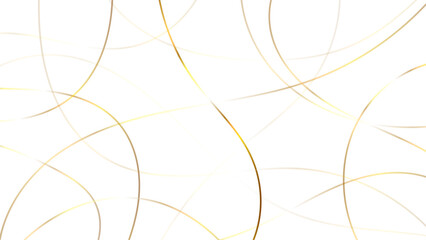 Wall Mural - Golden luxury scribble line art background. Chaotic abstract lines abstract geometric pattern background.