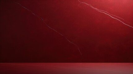 Poster - red marble with placement floor for product display or showcase