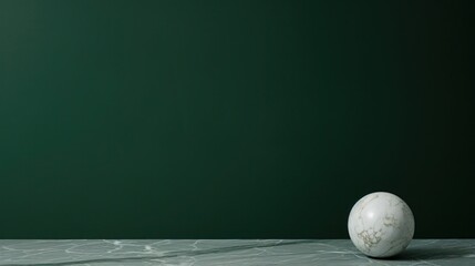 Poster - green marble with placement floor for product display or showcase
