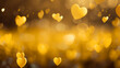 © Furkan - Valentine's Day hearts bokeh background banner, copy paste for texture