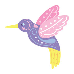 Sticker - mexico alebrije hummingbird